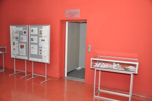 Lift entrance on the first floor 